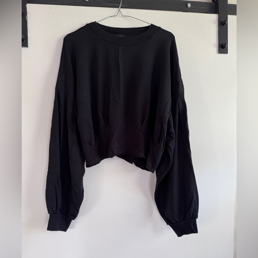 All Saints cropped crew sweatshirt